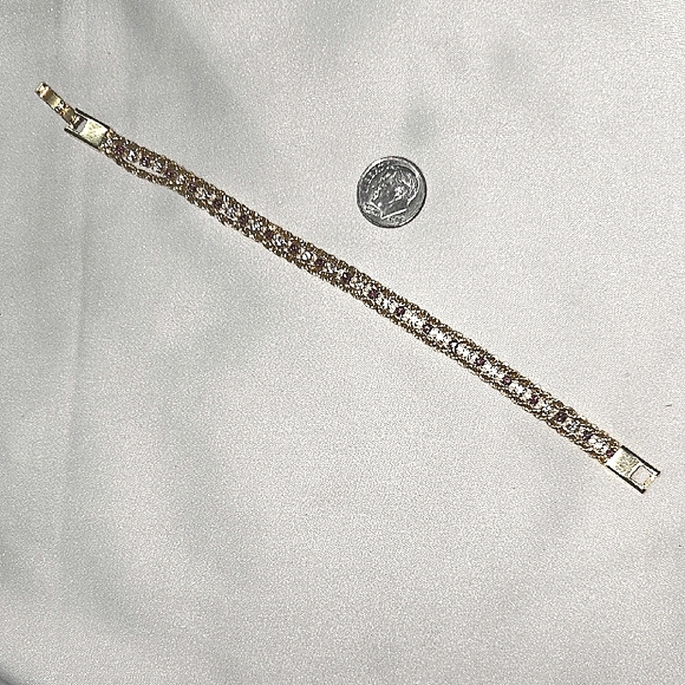 Vintage Gold and Red Women's Bracelet